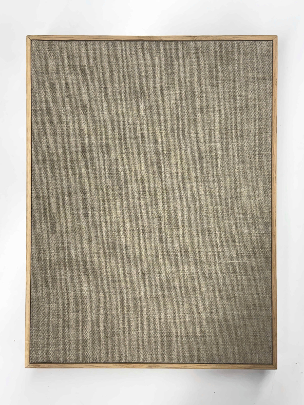 Raw Linen Open Air Panel + Raw European White Oak No-Float Frame | 9x12" | Free Shipping